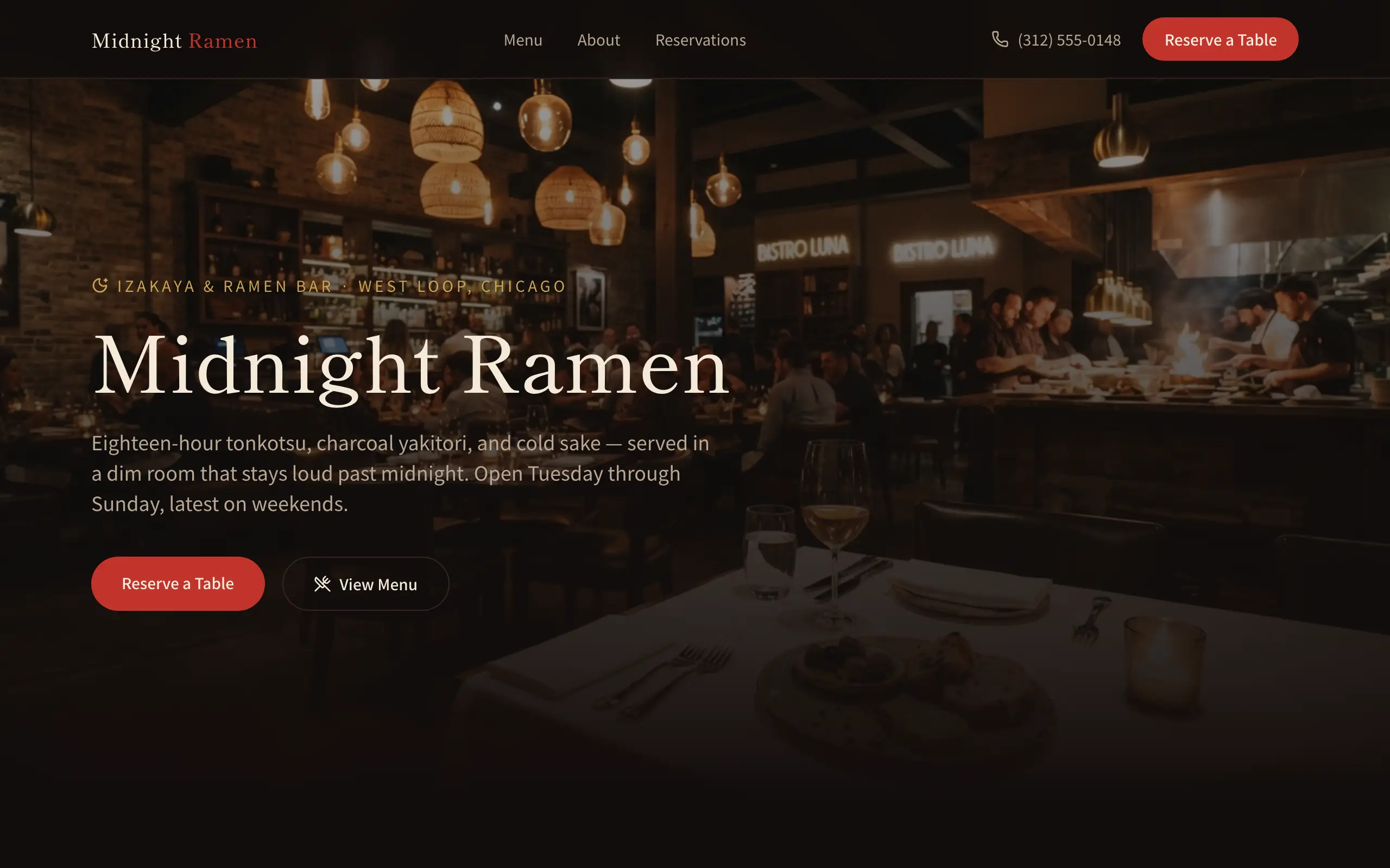 Restaurant & menu template — a real app built with opix